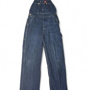 Blue denim Dickies carpenter style overalls